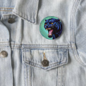 Jaguar - Zwarte Panther Ronde Button 5,7 Cm (In situ)