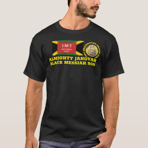 JAH &BLACK MESSIAH ZOON Basic T-shirt met donkere