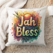 Jah Bless Reggae Watercolor  Kussen (Deken)