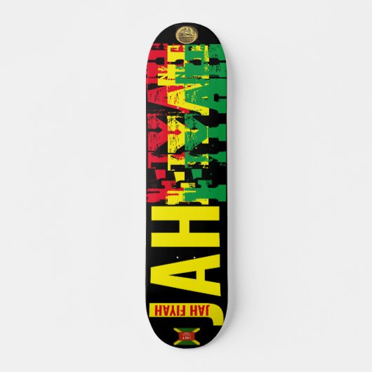 JAH FIYAH JMT 7 3/4" Skateboard Deck (Voorkant)