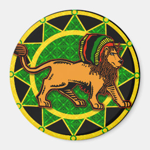 Jah King Dredlock Lion Magneet