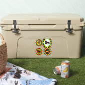 Jah King Rasta Lion Collection 2 Stickers Art (Glacière)