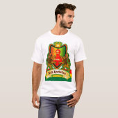 Jah King Rastafari Crest T-shirt (Voorkant volledig)