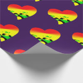 Jah love on paars cadeaupapier (Hoek)