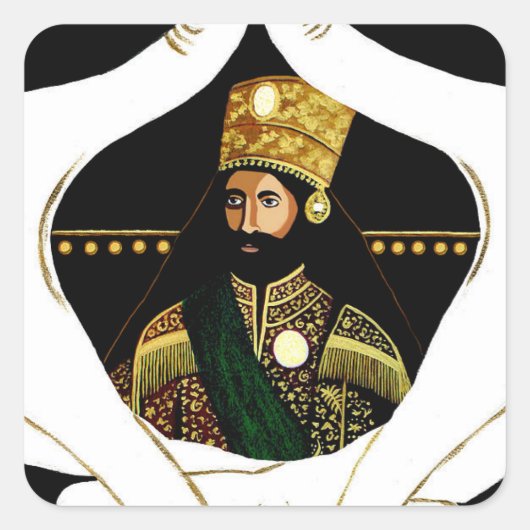 Jah Rastafara Haile Sleassie Blessed Love Sticker (Devant)