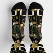 Jah Rastafari Haile Selassie I HIM Rasta Socks Sokken (Top)