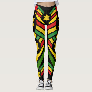 Jah Rastafari Irie Jamaïcaine Rasta Leggings