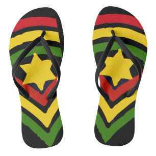 Jah Rastafari Jamaican Reggae Teenslippers