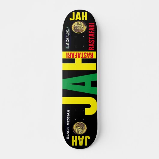 JAH RASTAFARI JMT 7 3/4" Skateboard Deck (Devant)