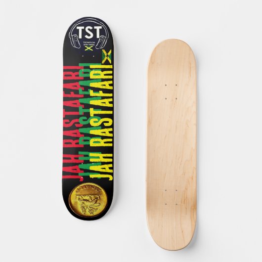 JAH RASTAFARI JMT 7 3/4" Skateboard Deck (Recto)