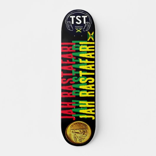 JAH RASTAFARI JMT 7 3/4" Skateboard Deck (Devant)