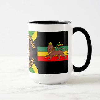 Jah Rastafari - lion de Judah - Rasta - tasse de
