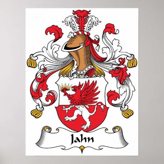 Jahn Family Crest Poster (Voorkant)
