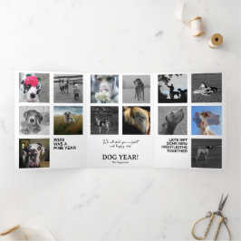 Jahresrückblick Fotos Karte Drieluik Wenskaart