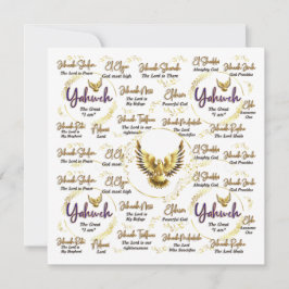 Jahweh Wenskaart Feestdagenkaart