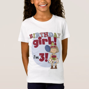 J'ai 3 Tshirts et cadeaux pour filles d'anniversai