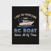 J'ai 99 problèmes et modèle de bateau RC Drôle de  (Fleur jaune)