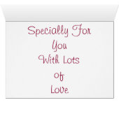 J'ai ajouté tout mon Amour pour vous Heureux Valen (Intérieur Horizontal (Bas))