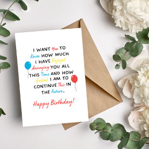 J'Ai Apprécié De Vous Rendre Heureuse Carte D'Anni