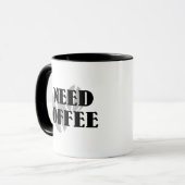 J'Ai Besoin De Café Mug (Devant gauche)