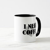 J'Ai Besoin De Café Mug (Devant droit)