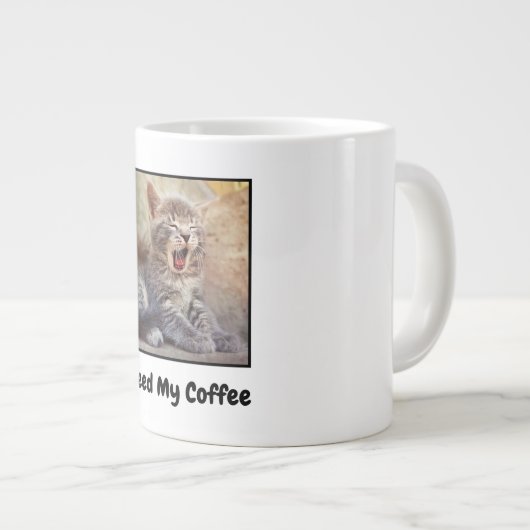 J'Ai Besoin De Mon Café :Jumbo Mug (Devant droit)