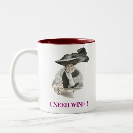 J'Ai Besoin De Vin ! Mug (Gauche)