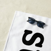 J'ai coeur couchers de soleil blanc serviette de p (En situation)