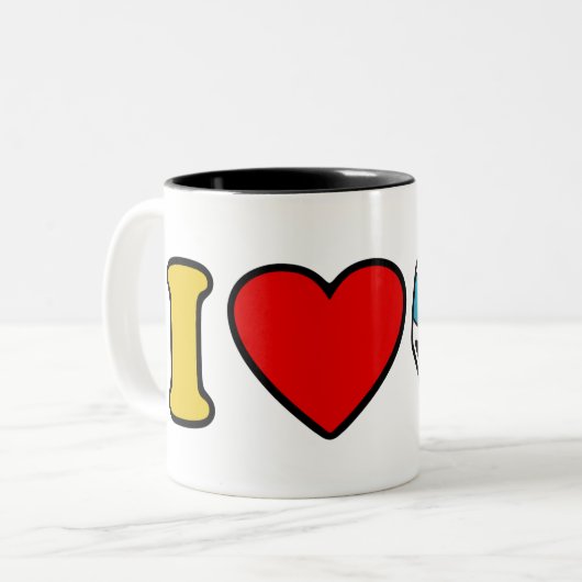 J'AI COEUR DIAPER Mug (Devant gauche)
