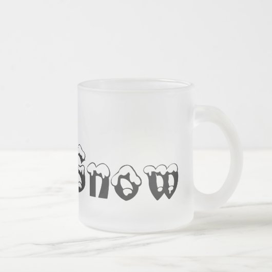 J'Ai Coeur Neige Gelée Mug (Droit)