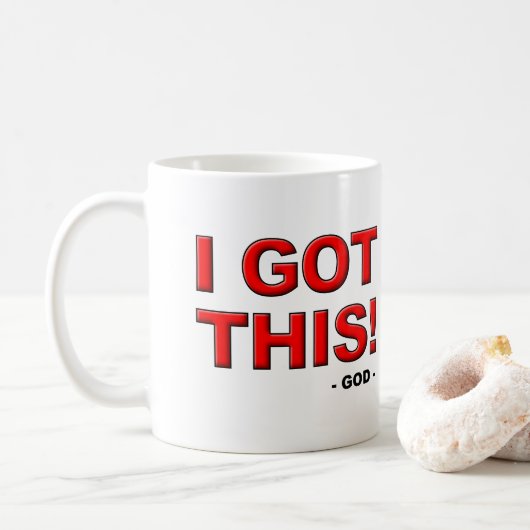 J'ai compris que Dieu est aux commandes Mug de voy (Avec donut)