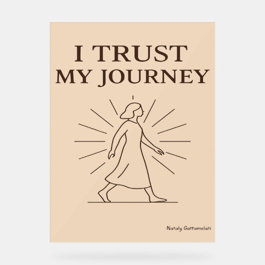 J'AI CONFIANCE À MON VOYAGE - Poste Motivationnell (Recto)