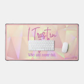 J'ai confiance en Dieu rose Arrière - plan étincel (Clavier et souris)