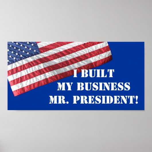 J'AI CONSTRUIT MON ENTREPRISE M. FRONT! AFFICHE (Devant)