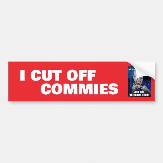 J'AI COUPÉ LES COMMANDES BUMPER STICKER (Devant)