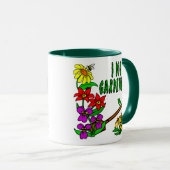 J'ai creusé jardiner Slogan Mug (Devant droit)