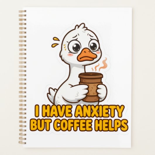 J'ai de l'anxiété mais le café aide drôle (Devant)