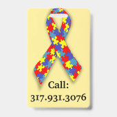 J'ai de l'autisme, parfois je cours - Badge d'iden (Avant)