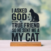 J'ai demandé à Dieu un véritable ami Mon chat desi (Neutre)