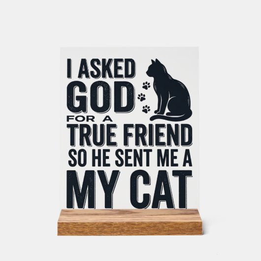 J'ai demandé à Dieu un véritable ami Mon chat desi (Recto)