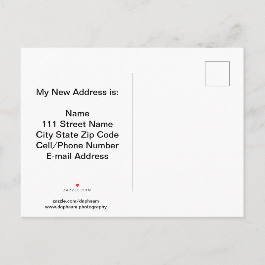 J'ai déménagé ! Baise Orange Avec Carte Postale En (Dos)