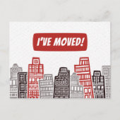 J'ai déménagé carte d'annonce de nouvelle adresse (Devant)