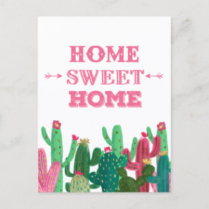 J'ai déménagé Carte postale Home Sweet Home