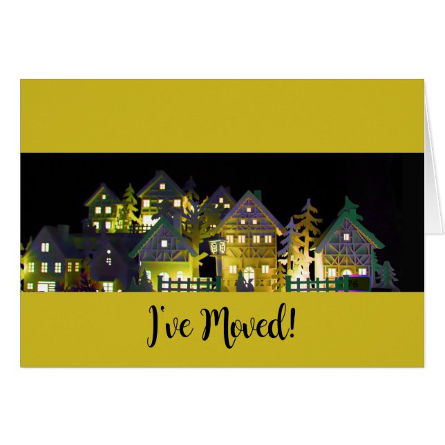 J'ai déménagé des maisons de Noël éclairées (Devant horizontal)