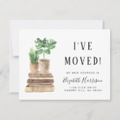 J'ai déménagé des Plantes Boho Moving Faire-part (Devant)