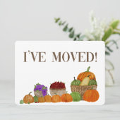 J'ai déménagé ! Faire-part d'adresse Thanksgiving (Debout devant)