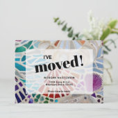 J'ai déménagé Faire-part de déménagement de plage (Debout devant)