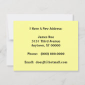 J'ai déménagé Faire-part ~ Je rattrape le train (Dos)