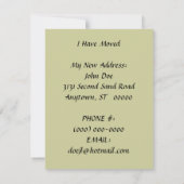 J'ai déménagé le journal de pêche Faire-part à la (Dos)