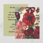 J'ai déménagé les fleurs de Faire-part Petunia (Devant / Derrière)